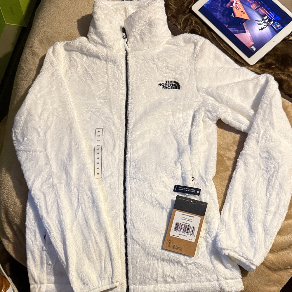 The North Face Women's Plush White Teddy Jacket